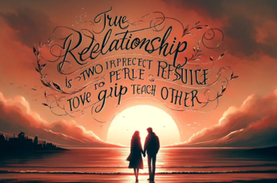 "A True Relationship is Two Imperfect People Refusi - Tymoff: Nurturing Love Amidst Flaws"