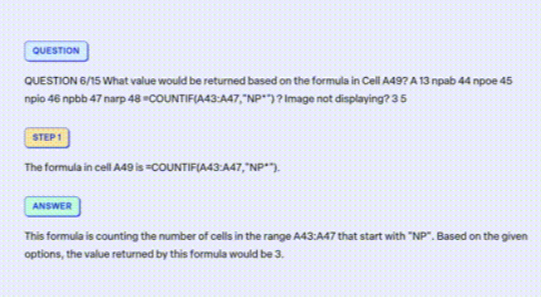Unlocking the Mystery: What Value Would Be Returned Based on the Formula in Cell D49?